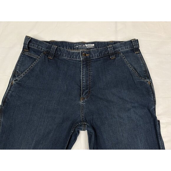 Carhartt Rugged Flex Relaxed Fit Denim Jeans Mens 38x30 (29” Measured) 102808 - Picture 4 of 13
